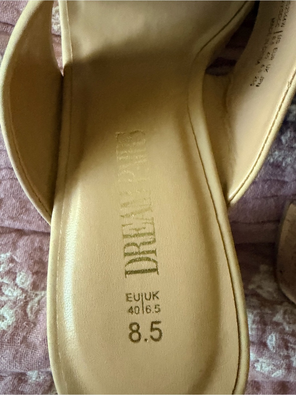 Dream Pairs Beige Crossover Slide Mules - Picture 4 of 6